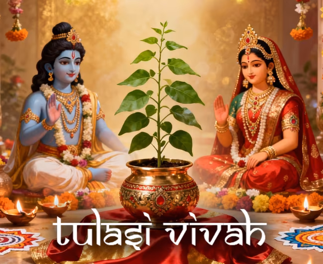 Tulasi Vivah 2025: Puja Timings, Divine Story &#038; Why We Celebrate