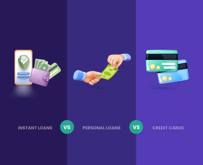 Instant Loan Vs Credit Card Vs Personal Loan: Key Differences Explained