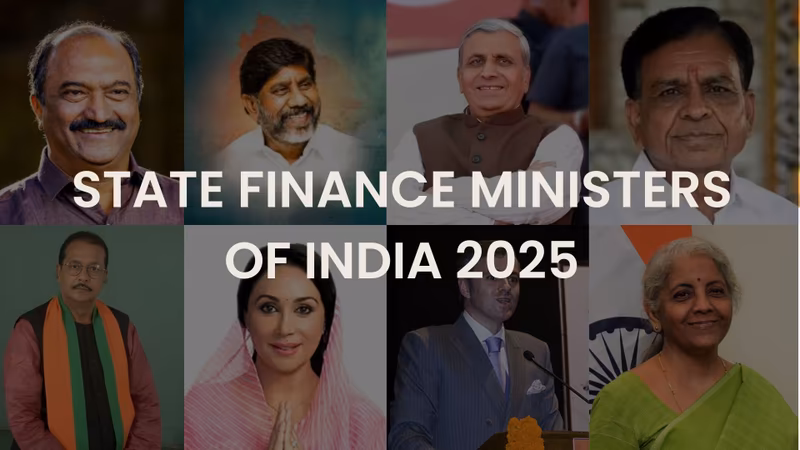 List of State Finance Ministers of India 2025